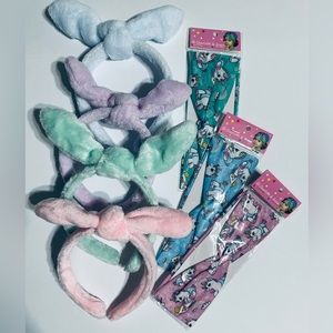 LOT (7 PC SET) NEW GIRLS HAIR ACCESSORIES 4 to 12years.